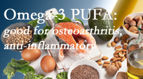 Lombardy Chiropractic Clinic treats pain – back pain, neck pain, extremity pain – often affiliated with the degenerative processes associated with osteoarthritis for which fatty oils – omega 3 PUFAs – help. 