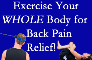 Augusta chiropractic care includes exercise to help enhance back pain relief at Lombardy Chiropractic Clinic.