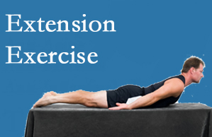 Lombardy Chiropractic Clinic recommends extensor strengthening exercises when back pain patients are ready for them.