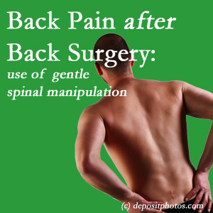 picture of a Augusta spinal manipulation for back pain after back surgery