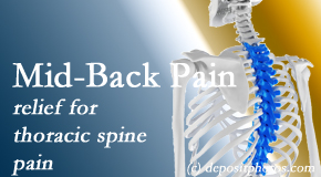 Lombardy Chiropractic Clinic offers gentle chiropractic treatment to relieve mid-back pain in the thoracic spine.