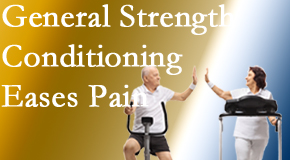 Lombardy Chiropractic Clinic helps patients discover the right exercise for them to strengthen their spine and body to best ease back pain.