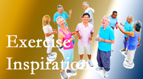 Lombardy Chiropractic Clinic hopes to inspire exercise for back pain relief by listening closely and encouraging patients to exercise with others.
