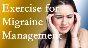 Lombardy Chiropractic Clinic incorporates exercise into the chiropractic treatment plan for migraine relief.