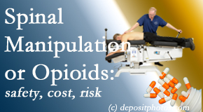 Lombardy Chiropractic Clinic shares new comparison studies of the safety, cost, and effectiveness in reducing the risk of further care of chronic low back pain: opioid vs spinal manipulation treatments.