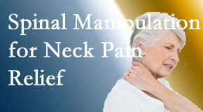 Lombardy Chiropractic Clinic delivers chiropractic spinal manipulation to reduce neck pain. Such spinal manipulation decreases the risk of treatment escalation.