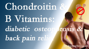 Lombardy Chiropractic Clinic shares nutritional advice for back pain relief that includes chondroitin sulfate and B vitamins. 