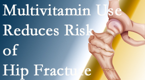 Lombardy Chiropractic Clinic shares new research that shows a reduction in hip fracture by those taking multivitamins.