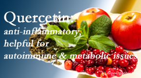 Lombardy Chiropractic Clinic describes the benefits of quercetin for autoimmune, metabolic, and inflammatory diseases. 