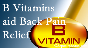 Lombardy Chiropractic Clinic may include B vitamins in the Augusta chiropractic treatment plan of back pain sufferers. 
