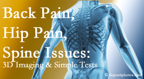 Lombardy Chiropractic Clinic examines back pain patients for various issues like back pain and hip pain and other spine issues with imaging and clinical tests that influence a relieving chiropractic treatment plan.