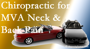 Lombardy Chiropractic Clinic provides gentle relieving Cox Technic to help heal neck pain after an MVA car accident.
