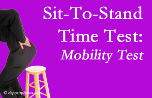 Augusta chiropractic patients are encouraged to check their mobility via the sit-to-stand test…and improve mobility by doing it!