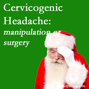 The Augusta chiropractic manipulation and mobilization show benefit for relieving cervicogenic headache as an option to surgery for its relief.