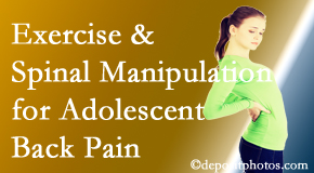 Lombardy Chiropractic Clinic uses Augusta chiropractic and exercise to relieve back pain in adolescents.