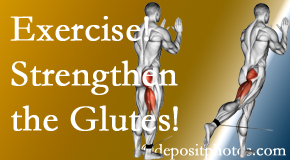 Augusta chiropractic care at Lombardy Chiropractic Clinic includes exercise to strengthen glutes.