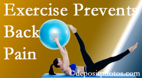 Lombardy Chiropractic Clinic suggests Augusta back pain prevention with exercise.