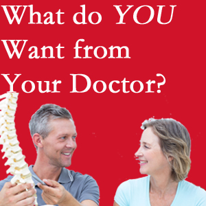 Augusta chiropractic at Lombardy Chiropractic Clinic includes examination, diagnosis, treatment, and listening!