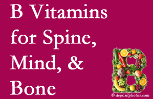 Augusta bone, spine and mind benefit from exercise and vitamin B intake.