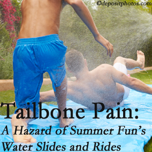 Lombardy Chiropractic Clinic uses chiropractic manipulation to ease tailbone pain after a Augusta water ride or water slide injury to the coccyx.