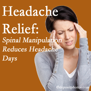 Augusta chiropractic care at Lombardy Chiropractic Clinic may reduce headache days each month.