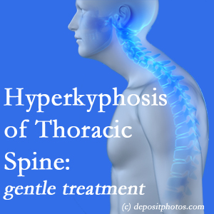 1 The Augusta chiropractic care of hyperkyphotic curves in the [upper spine in older people responds nicely to gentle chiropractic distraction care. 