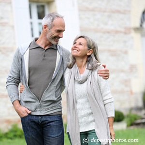 image of Augusta happy couple with relief of failed back surgical syndrome back pain